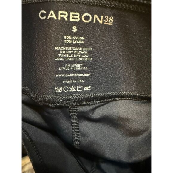 Carbon 38 Women's Stretch Full Length Leggings Takara Shine Black Size Small - Picture 7 of 8